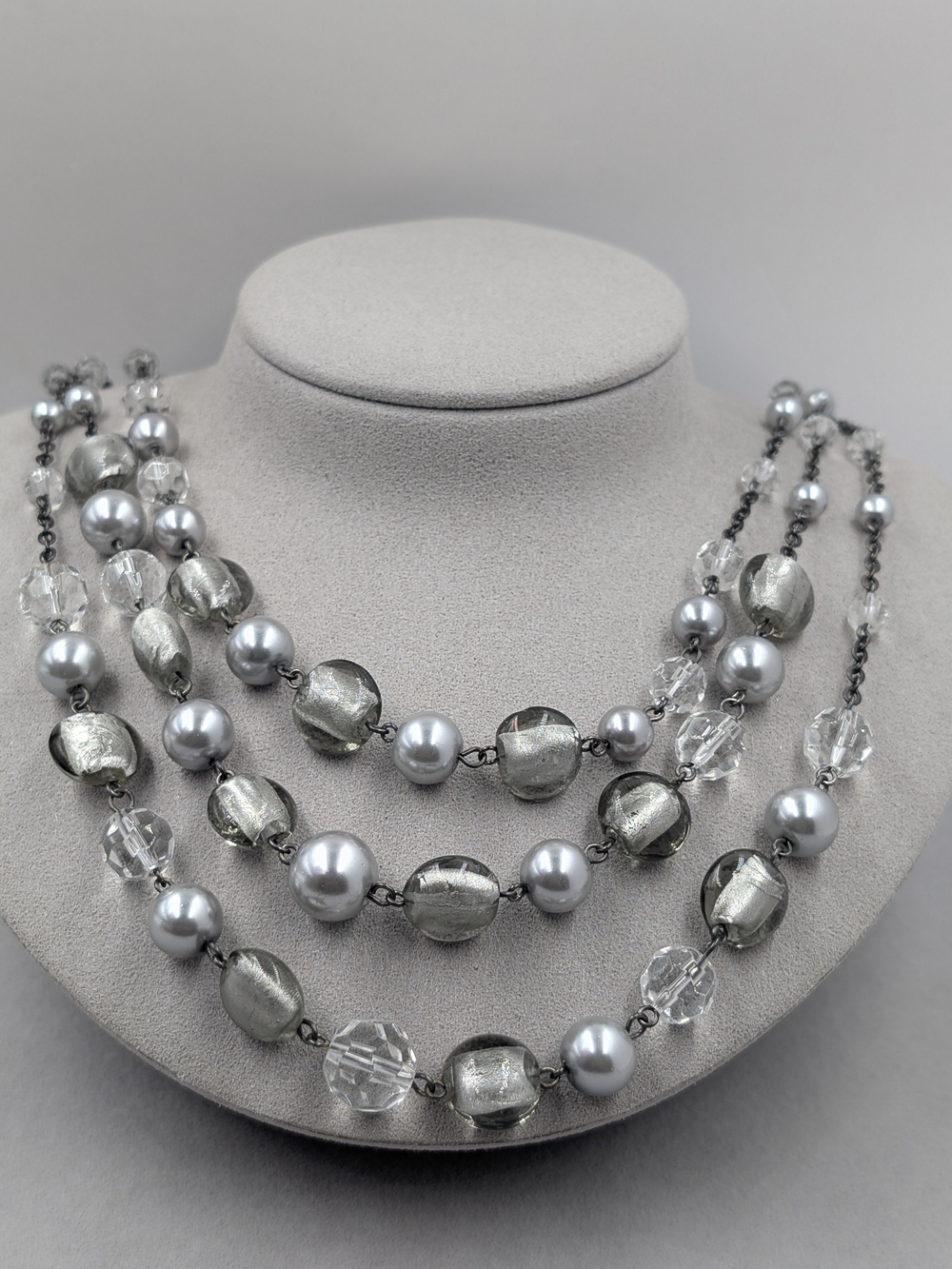 White House Black Market WHBM Multi Strand Statement Necklace 0811